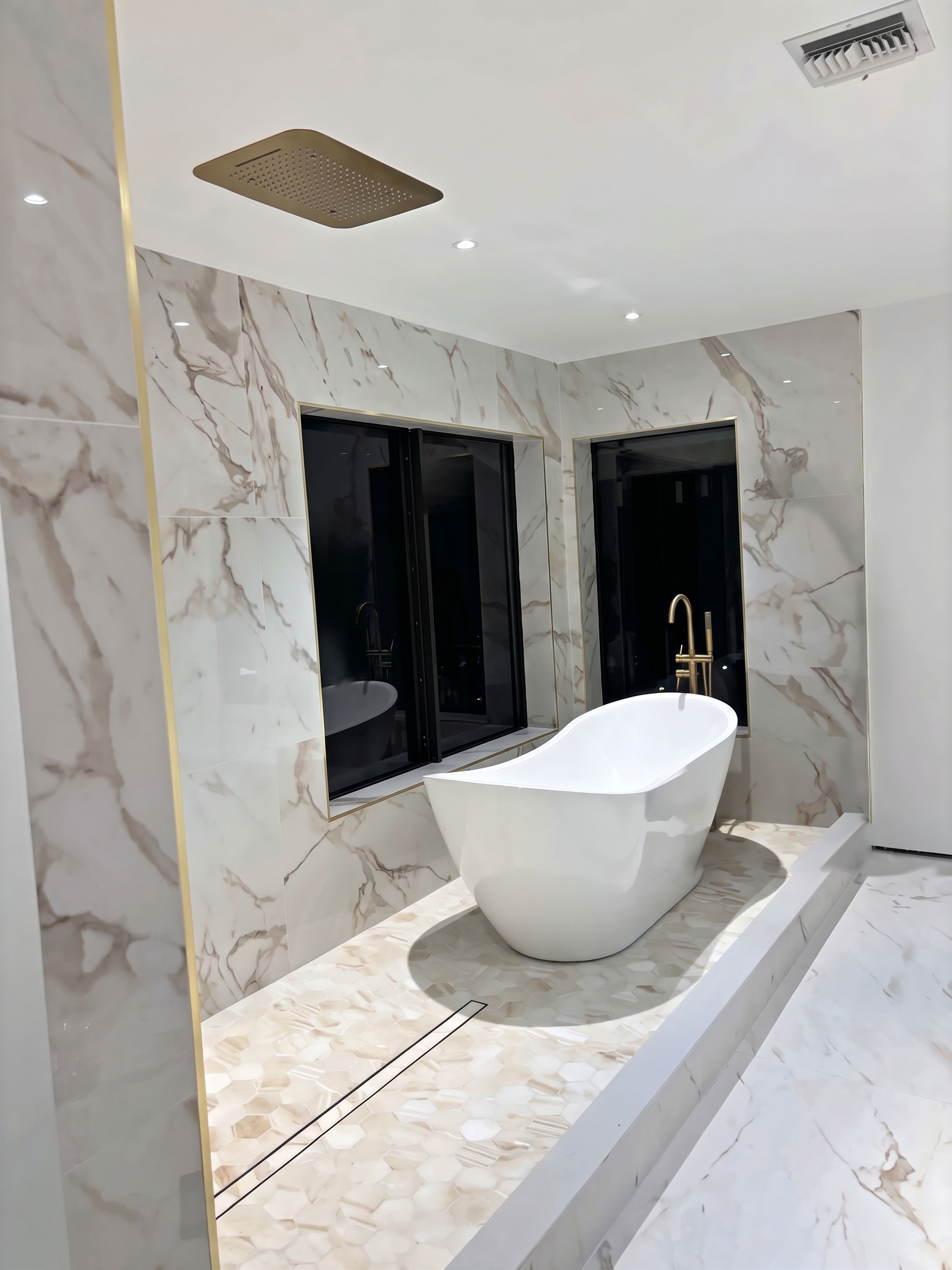 Marble spa bathroom project